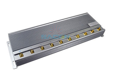 Indoor 5G Cell Phone Signal Jammer Blocker 30m Radius Jangkauan 10 Antenna 24 Jam Kerja