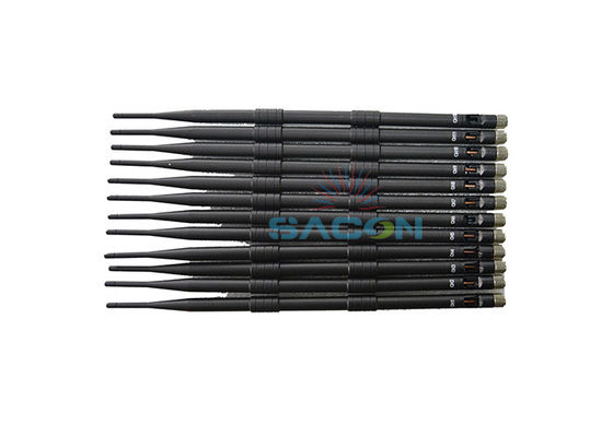 Perangkat Peredam Sinyal 5G 80W dengan 12 Antena dan Remote Kontrol Inframerah untuk Pemblokiran Ponsel