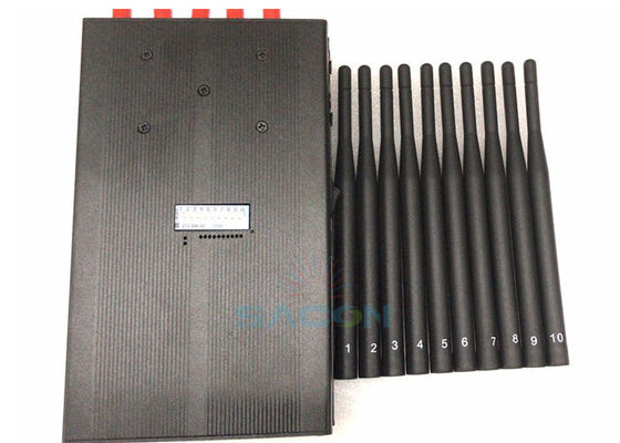 Pemblokir Sinyal 5G Genggam dengan 10 Antena, Jangkauan 15m, dan Baterai 8000mAh