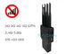 8 Antenna GPS WiFi 2G 3G 4G 16w Mobile Phone Signal Interrupter Dibangun Dalam Baterai ABS Shell