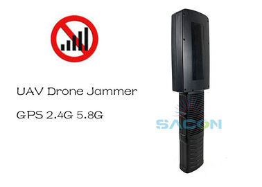 Layar LED 2.4G 5.8G GPS 20w Signal Jamming Drones 4kg Berat 500m Jangkauan