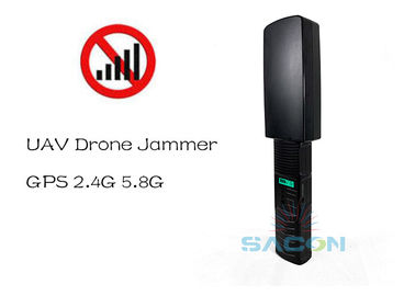 Layar LED 2.4G 5.8G GPS 20w Signal Jamming Drones 4kg Berat 500m Jangkauan