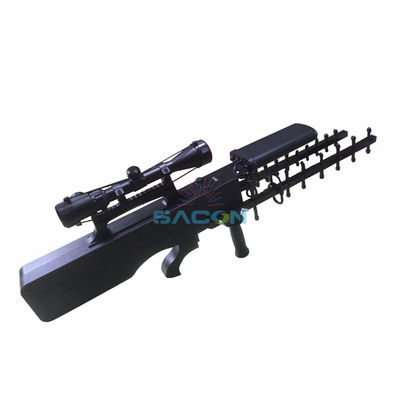 Senjata Tipe 65w 1.5km Militer UAV Drone Signal Jammer