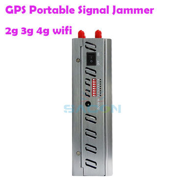 8000mAH Baterai 8 Antenna Handheld GPS Signal Jammer untuk 2G 3G 4G Signal Blocking
