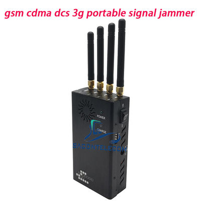 4 Saluran 2W Daya 15m Range Portable Signal Jammer dan Jammer Ponsel untuk WiFi GPS Blocking
