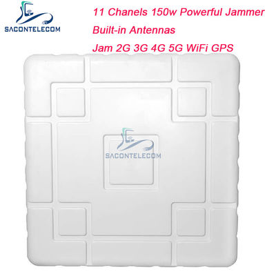 150W Power Mobile Phone Signal Jammer dengan 11 Channel untuk 50m Range Blocking 2G 3G 4G 5G WiFi GPS