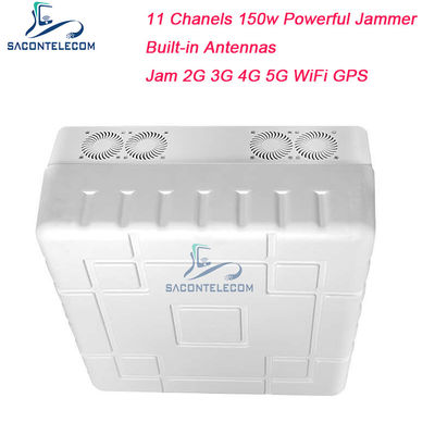 WiFi GPS 5G Signal Jammer Blocker 50m 11 Saluran PVC 150w