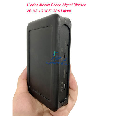 Tersembunyi 8 Antenna Pocket Mobile Phone Signal Jammer dengan Jamming Radius 2-5m dan 3000mAh Baterai