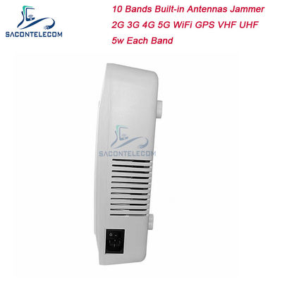 AC220V 60m 5G Signal Jammer Blocker 10 Bands Anten tersembunyi