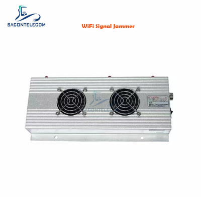 9 Watt Wifi Signal Jammer 3 Saluran 2.4G 5.2G 5.8G 100m Dengan Adaptor AC