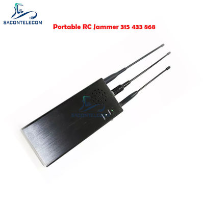 10W Output Power Car Remote Signal Jammer dengan Jamming Radius 100m dan Baterai 8000mAh