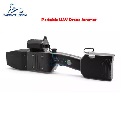 80wh UAV Drone Signal Jammer Darat Landing 1.3km IP66 2.4Ghz 5.8Ghz