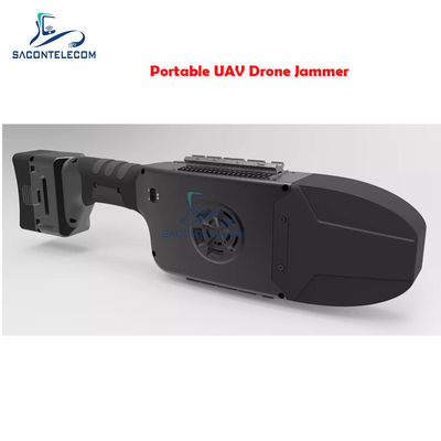 80wh UAV Drone Signal Jammer Darat Landing 1.3km IP66 2.4Ghz 5.8Ghz