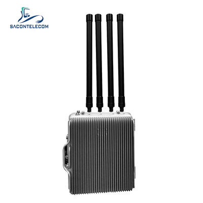 Outdoor Drone Signal Jammer Waterproof 240w Kuat 2000m Jarak Panjang