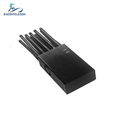 10W Daya 20m Radius 10 Saluran Portable Signal Jammer Blocker untuk WiFi GPS 2G 3G 4G 5G