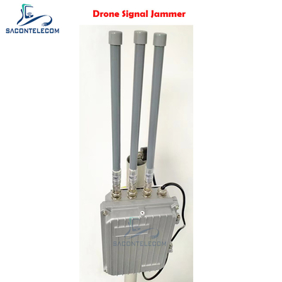 5kgs Outdoor Drone Signal Jammer 25w 2.4G 5.8G Wifi GPS 500m Jarak