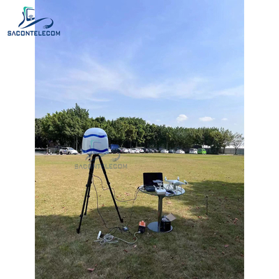 360 derajat 3KM jarak UAV sinyal Jammer Drone Deteksi Counter System