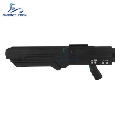 Portable 1.2KM Distance UAV Jammer dengan 4 Frequency Band Anti-Drone Gun Signal Blocker