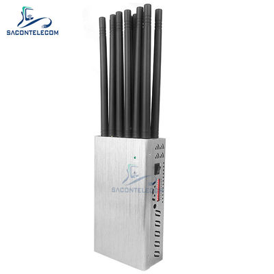 12 Saluran 20w 2 Jam Kerja Portable WiFi Jammer Untuk Ponsel GPS