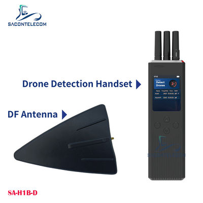 Detektor Drone UAV Genggam dengan Jarak Deteksi 3km Antena Omnidirectional dan Deteksi Pasif untuk Seri DJI
