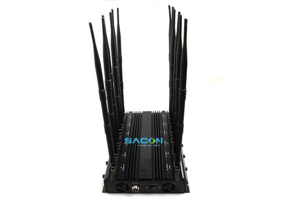 12 Band Range Walkie Talkie Signal Jammer 135MHz - 5800MHz Dengan 5% - 95% Kelembaban