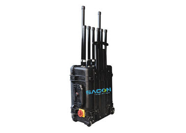 8 Saluran Drone Signal Scrambler 200 W Untuk Penjara / Ruang Interogasi