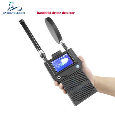 400-6000MHz Handheld Drone Detector dengan jangkauan 2km dan cakupan 360° untuk UAV dan FPV Drones