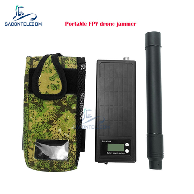 Single Band Portable FPV Drone Signal Jammer 1.5km Range Handheld UAV Anti Drone Jammer