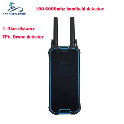 H2L 1.5Km Range Portable Drone Detector dengan Frekuensi 100-6Ghz untuk Deteksi Sinyal FPV