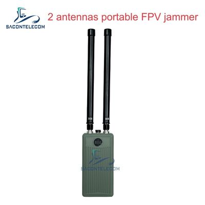 Penangkal Drone Genggam 2 Band Portabel dengan Daya Keluaran 60W dan Baterai 32000Mah