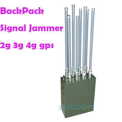 8 Antenna 100m 120w Jammer Sinyal Ponsel Cina Backpack Jammer Pabrik