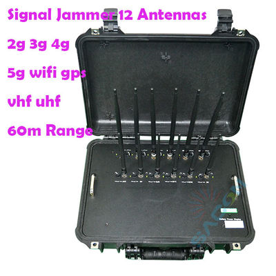 56W 12 Antena 868MHz 5G Signal Jammer Blocker untuk Pemblokiran Multi-Frekuensi