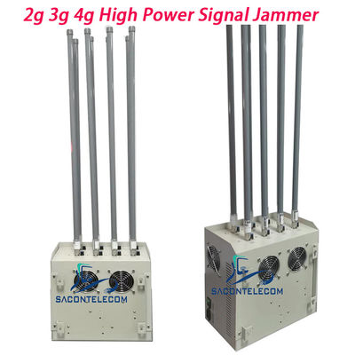 VSWR Sistem 8 Saluran 240w 100m Penjara Cell Phone Jammer