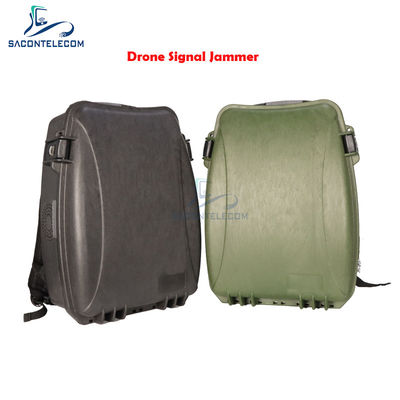 Perangkat Peredam Sinyal Drone Ransel dengan Jangkauan Peredaman 1500m, Daya Output 150W, dan Baterai Internal